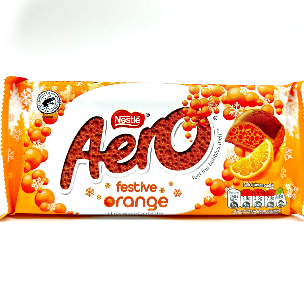 Aero Orange Sharing Bar - UK Chocolate Nestlé