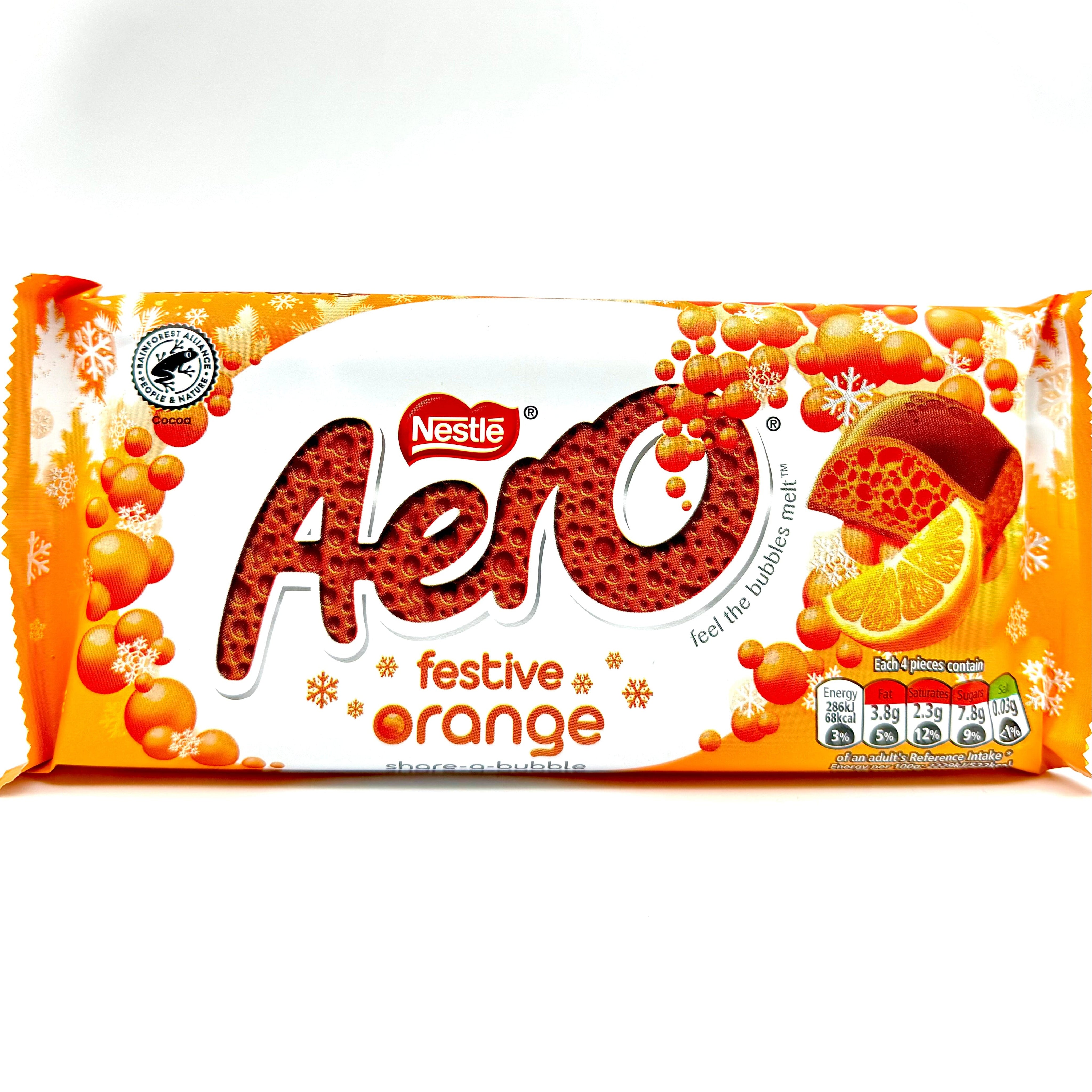 Aero Orange Sharing Bar - UK Chocolate Nestlé