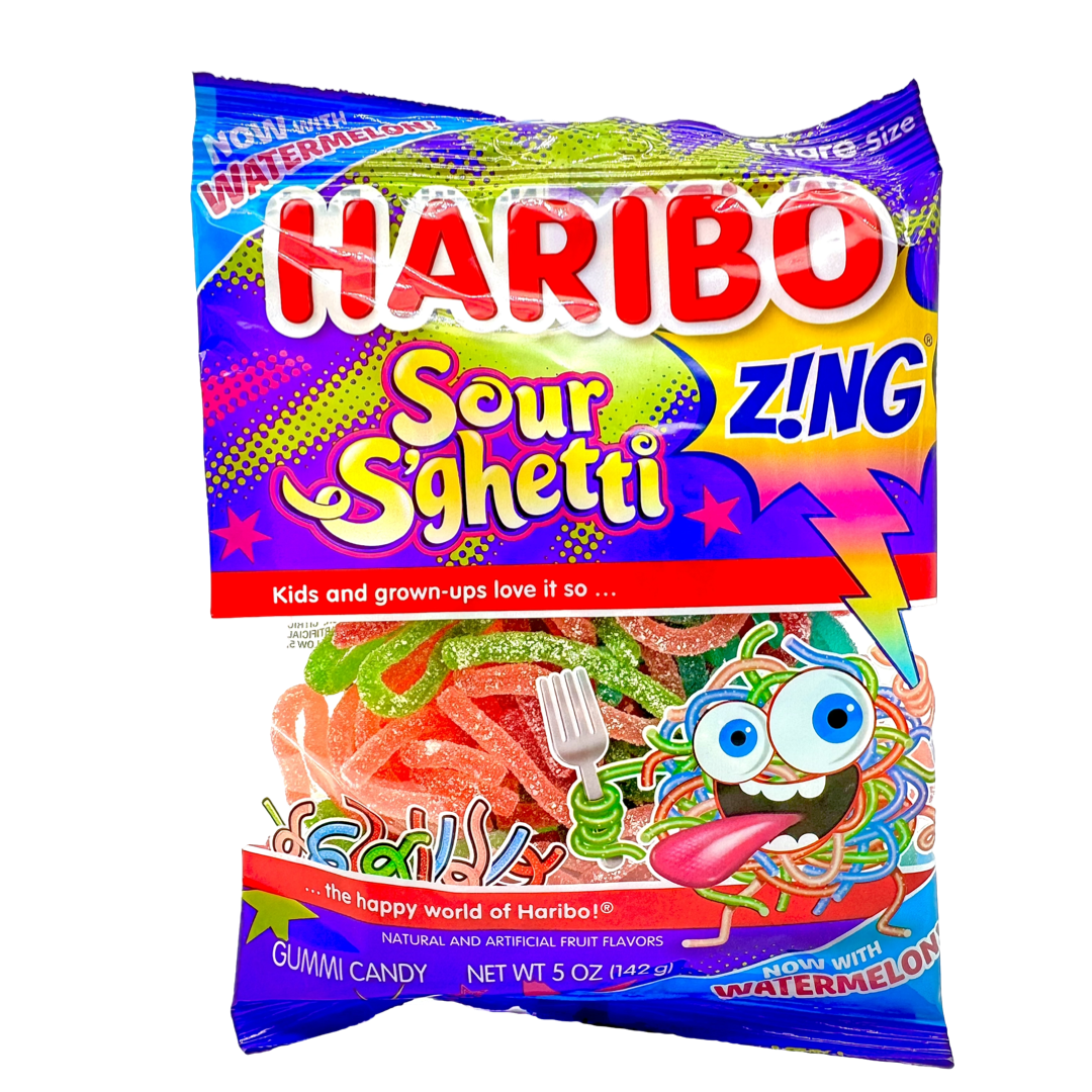 Haribo Sour S'ghetti Gummy Candy Candy Paradise
