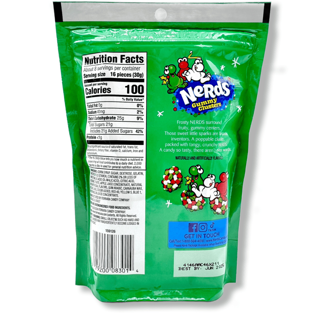 Nerds Frosty Holiday Gummy Clusters - 8oz Candy Ferrara Candy Company