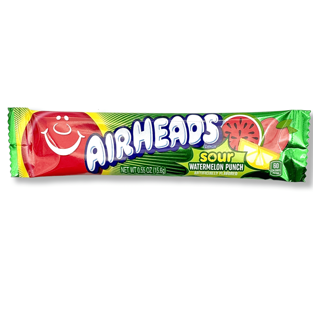 Airheads Sour Watermelon Punch - 0.55oz Candy Perfetti Van Melle Inc.