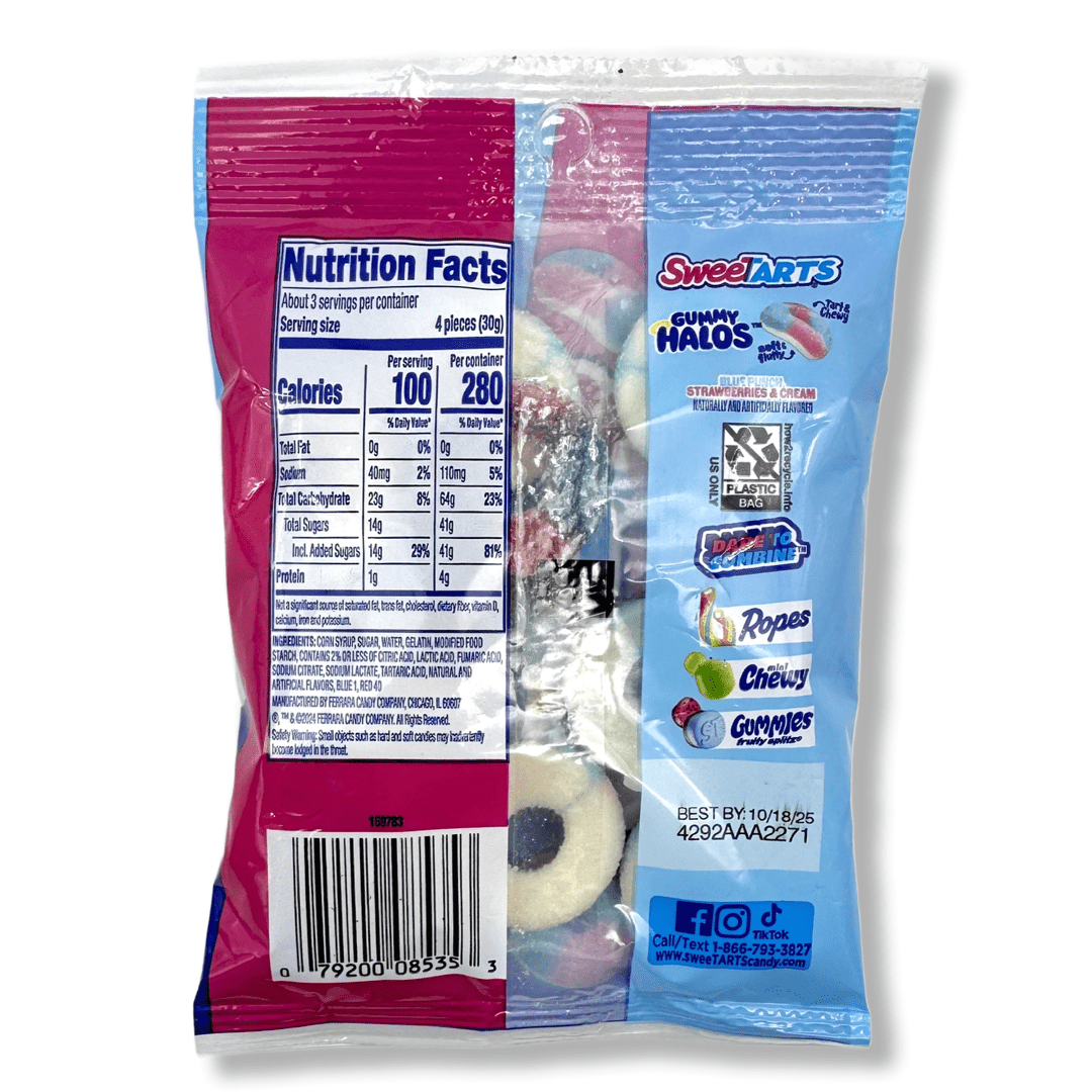 Sweetarts Gummy Halos - 3oz Candy Ferrara Candy Company