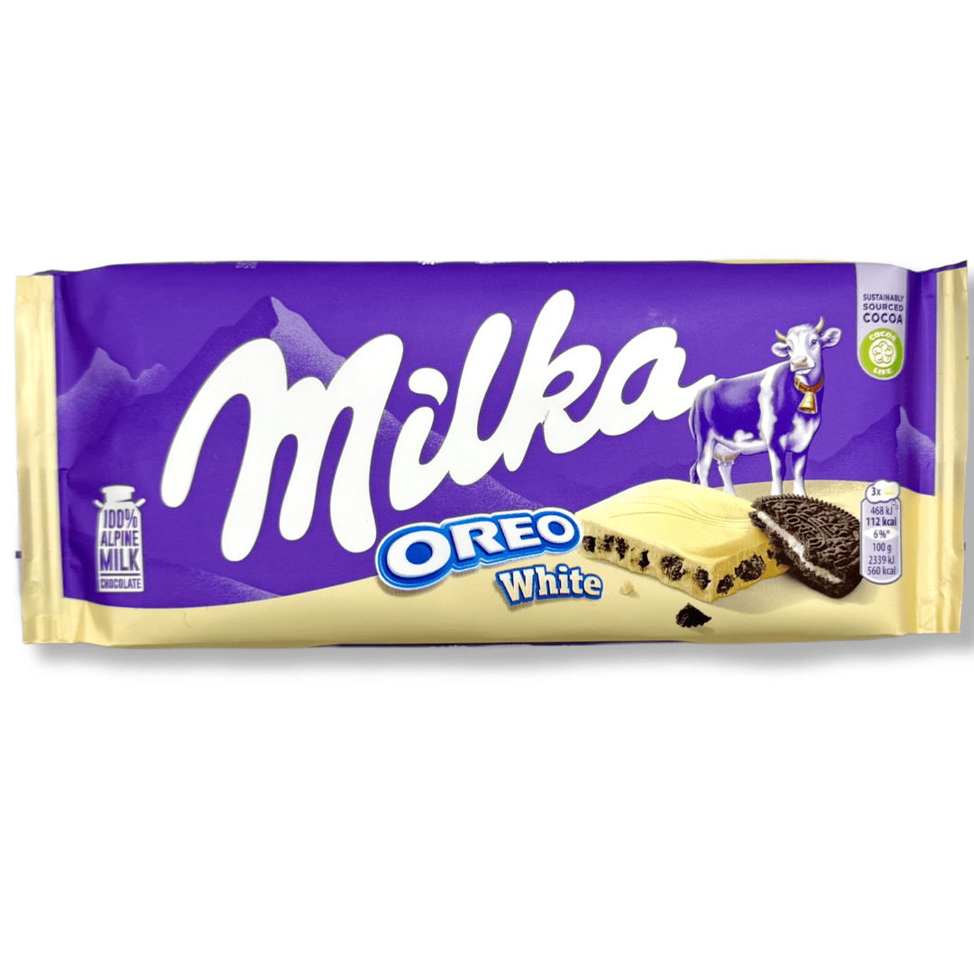 Milka Oreo White Chocolate Bar - 100g Chocolate Mondelez