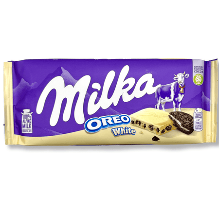 Milka Oreo White Chocolate Bar - 100g Chocolate Mondelez