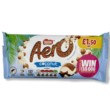 Aero Coconut (UK) - 90g Chocolate Nestlé