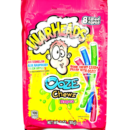 Warheads Ooze Chewz Ropes - 3oz Candy Impact Confections