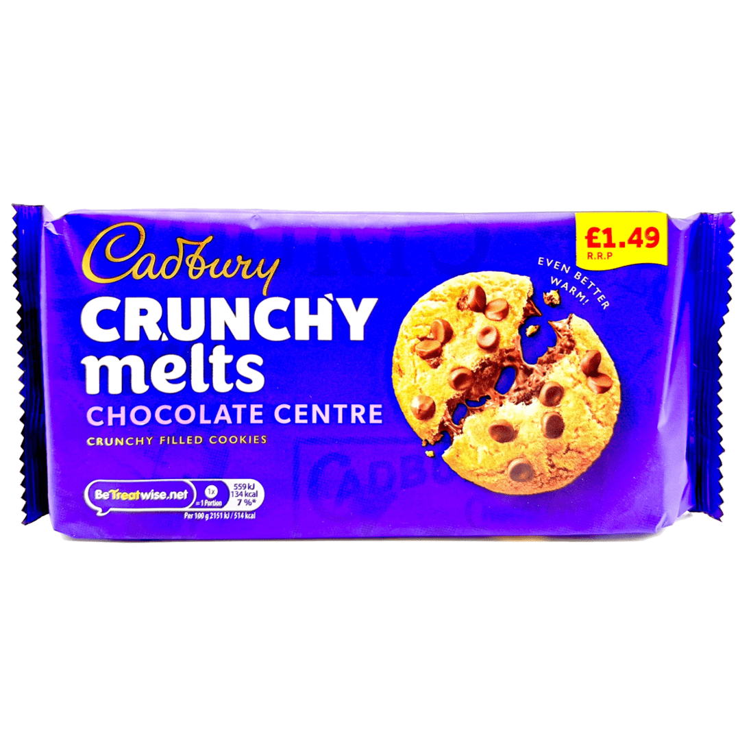 Cadbury Crunchy Melts Chocolate Centre - UK (BB 08/2024) Cookies Cadbury