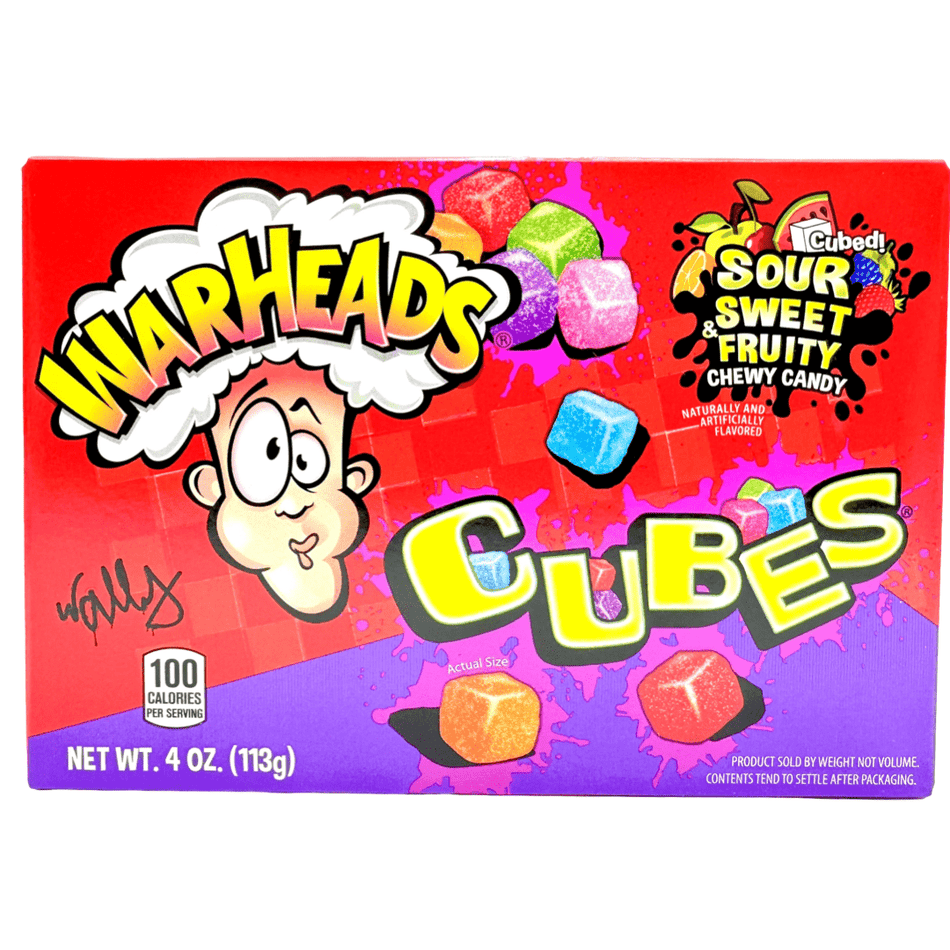 Warheads Chewy Cubes Theatre Pack Impact Confections