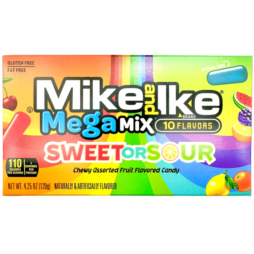 Mike and Ike Mega Mix Sweet or Sour - 4.25oz Candy Just Born Inc.