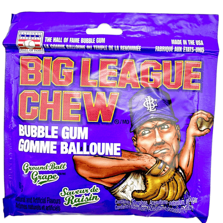 Big League Chew Ground Ball Grape Ford Gum & Machine Company