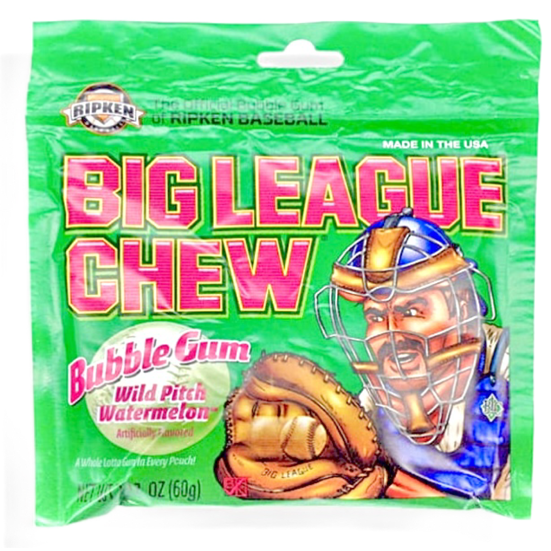 BIG LEAGUE CHEW WILD PITCH WATERMELON Ford Gum & Machine Company