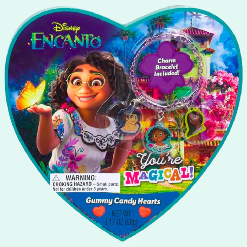 Disney Encanto Gummy Candy Hearts with Charm Bracelet
