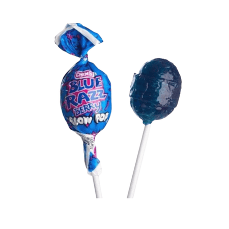 Charms Blow Pop Lollipop Blue Razz Berry Lollipop Tootsie Roll Industries