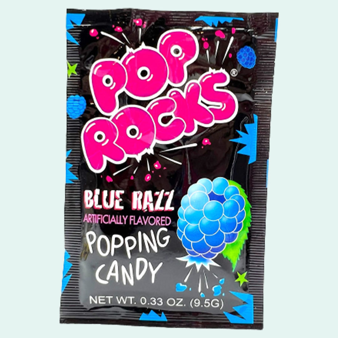 Pop Rocks Popping Candy, Blue Razz - 0.33 oz