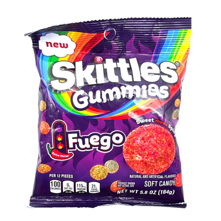 Skittles Gummies Fuego -164g Candy Paradise 