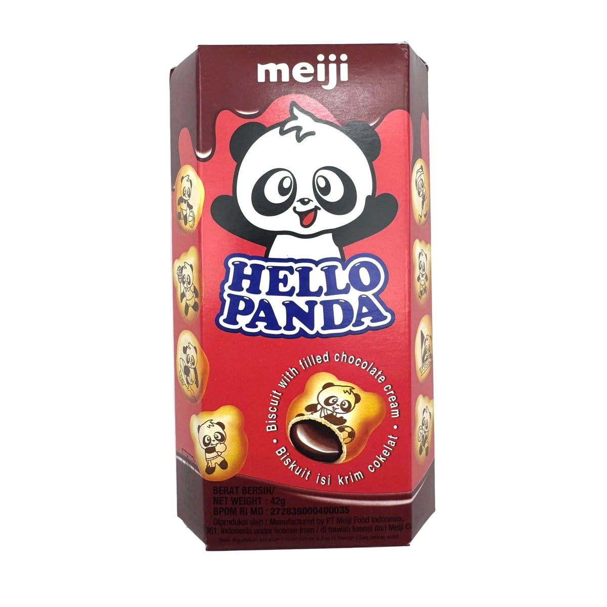 Meiji Hello Panda Biscuit with Chocolate Cream Candy Paradise 