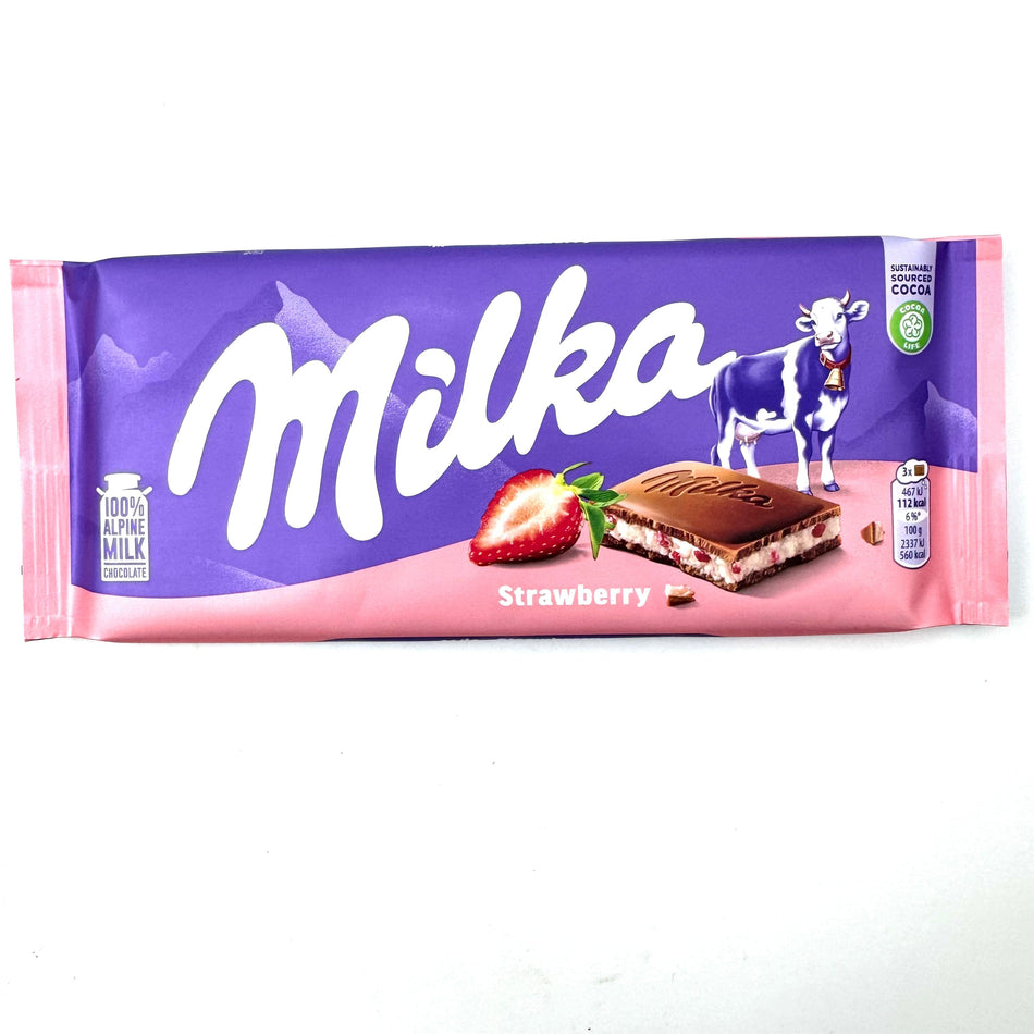 Milka Strawberry -100g Candy Paradise 