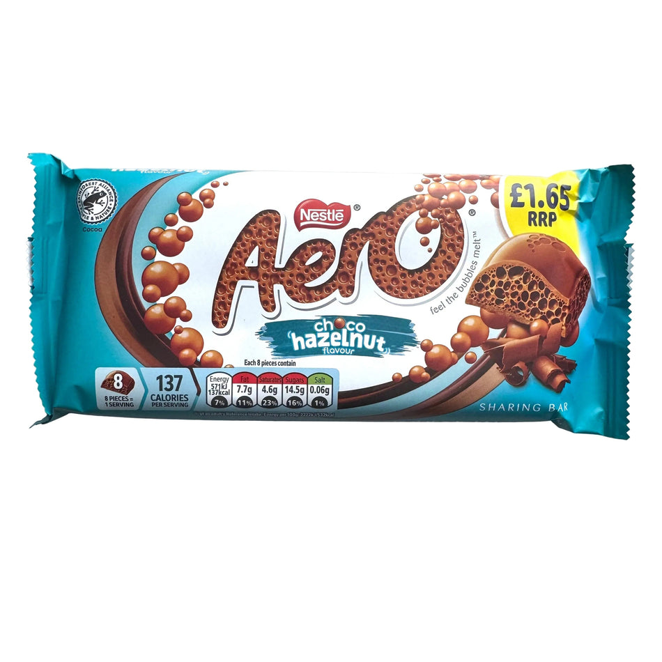 Aero Hazelnut-90g Chocolate Nestlé 