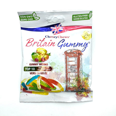 Britain Gummy Gummy Worms -80g Candy Paradise 