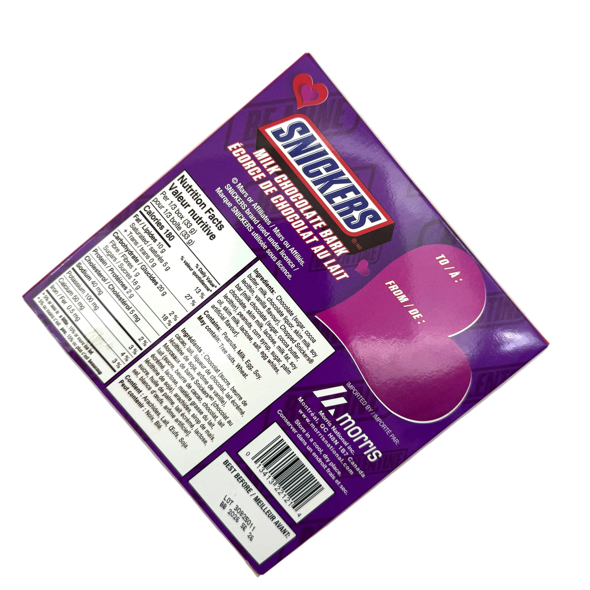 Snickers Milk Chocolate Bark -99g Candy Paradise 