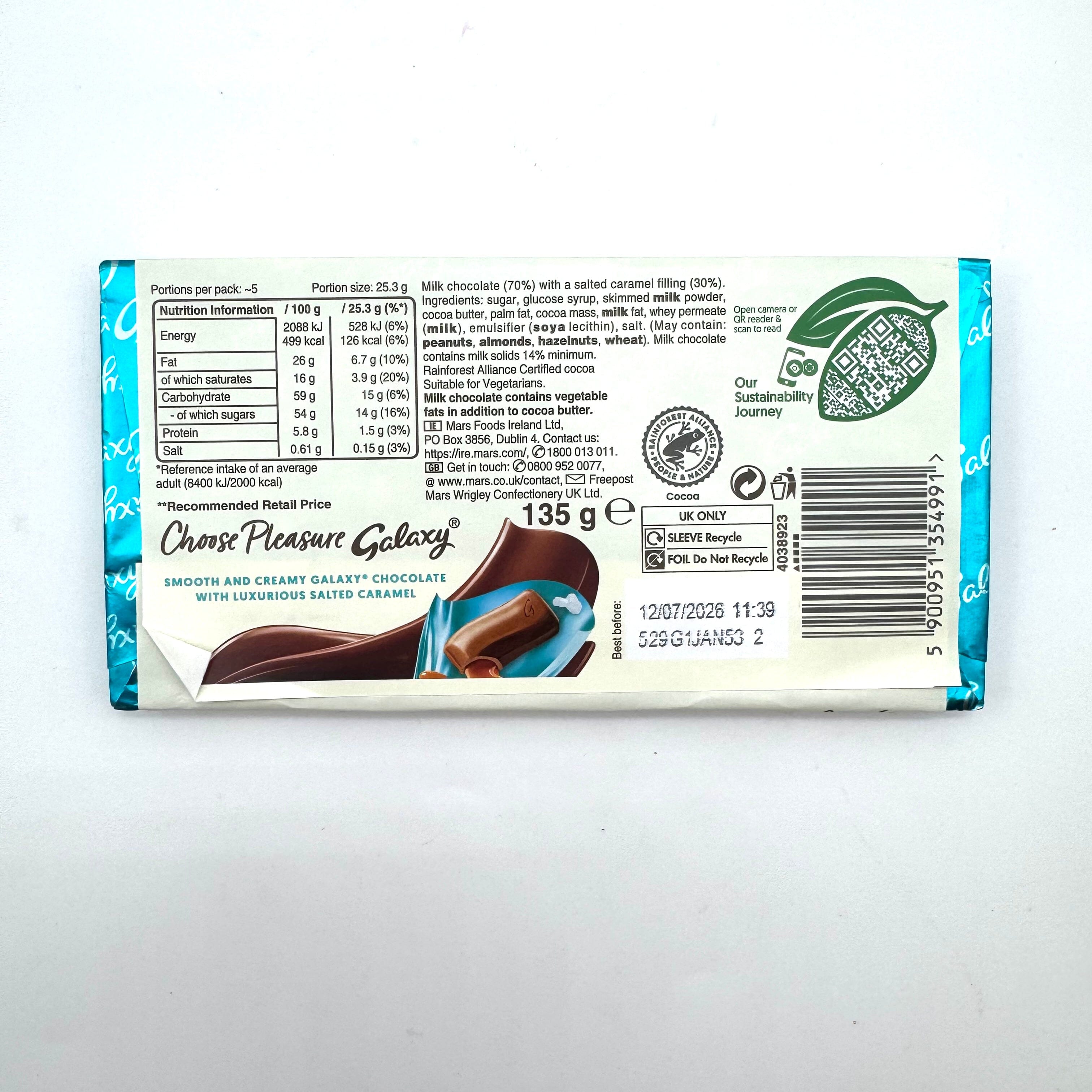 Galaxy Salted Caramel (UK) Candy Paradise 