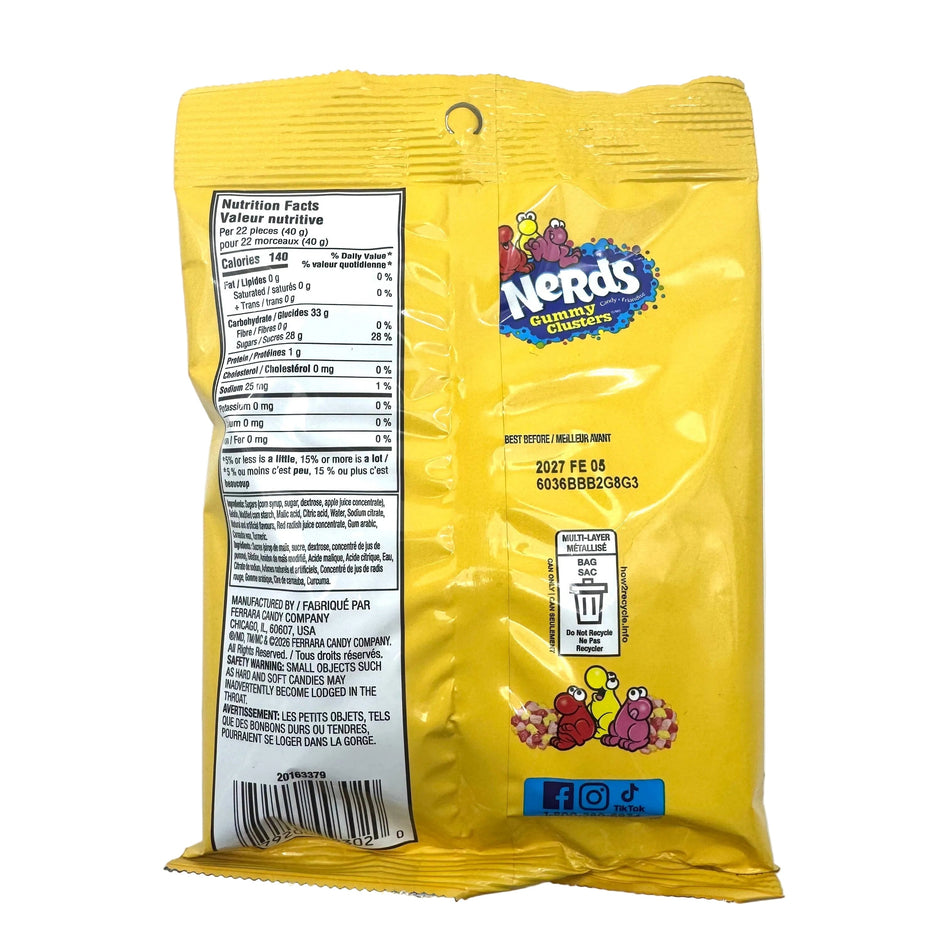 Nerds Gummy Cluster Cherry Lemonade-142g Candy Paradise 