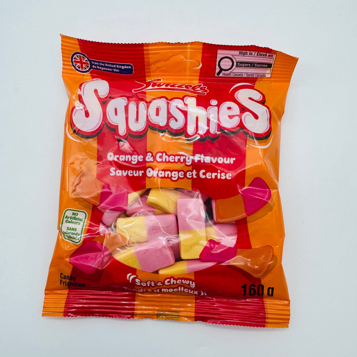 SQUASHIES ORANGE & CHERRY - 160g Candy Paradise 