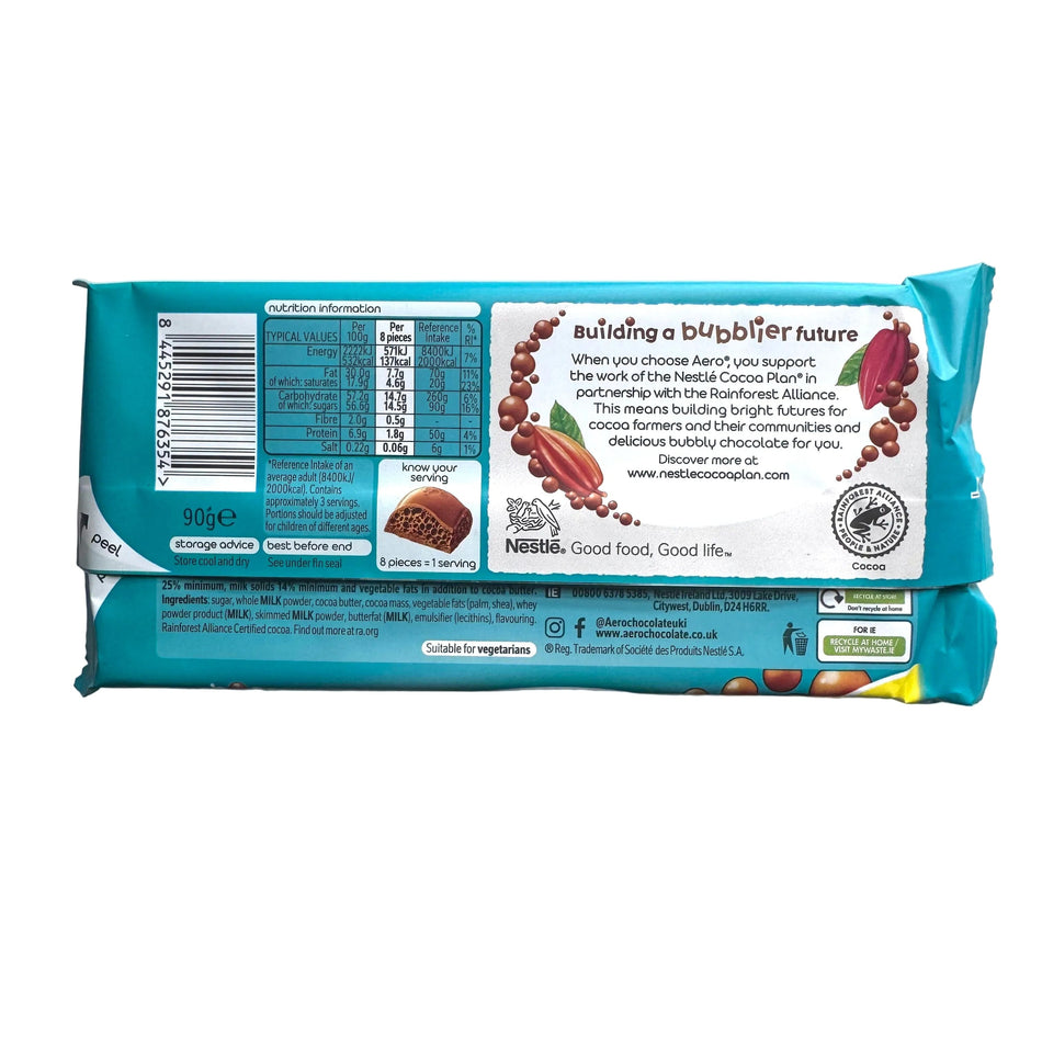 Aero Hazelnut-90g Chocolate Nestlé 