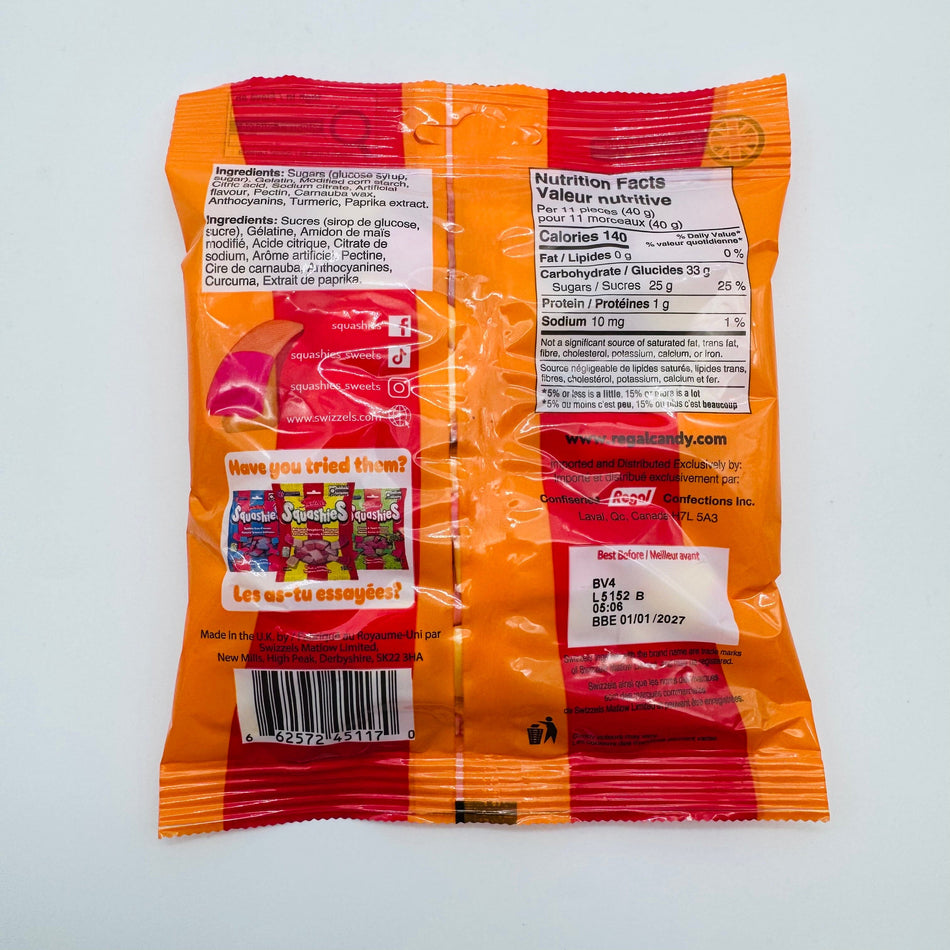 SQUASHIES ORANGE & CHERRY - 160g Candy Paradise 