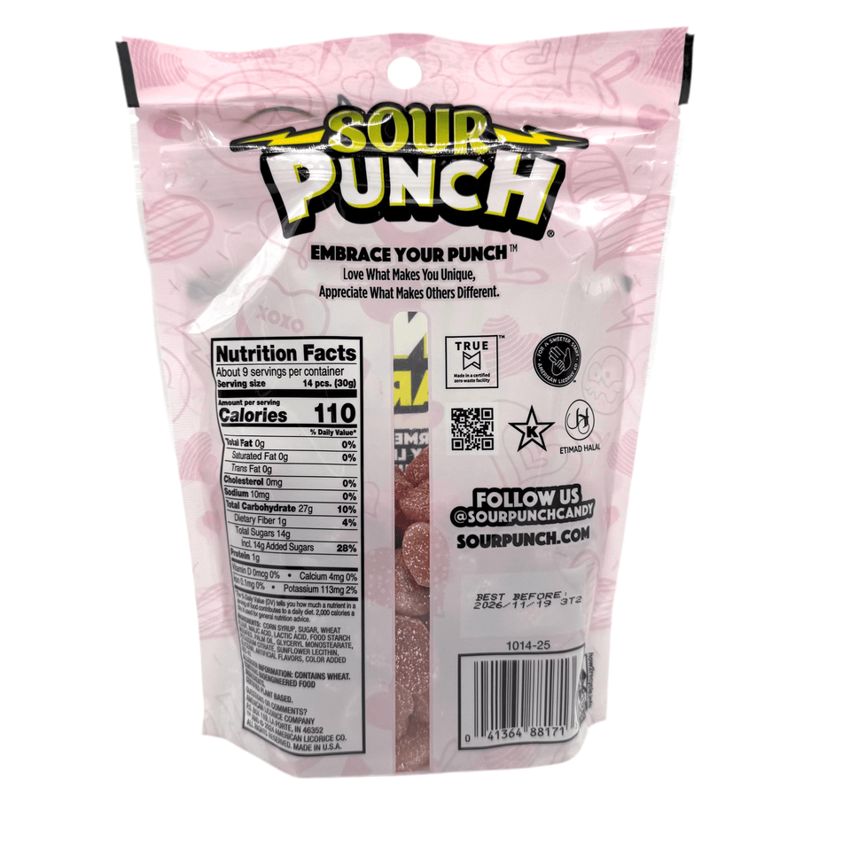 Sour Punch Hearts Candy -9oz Candy Paradise 