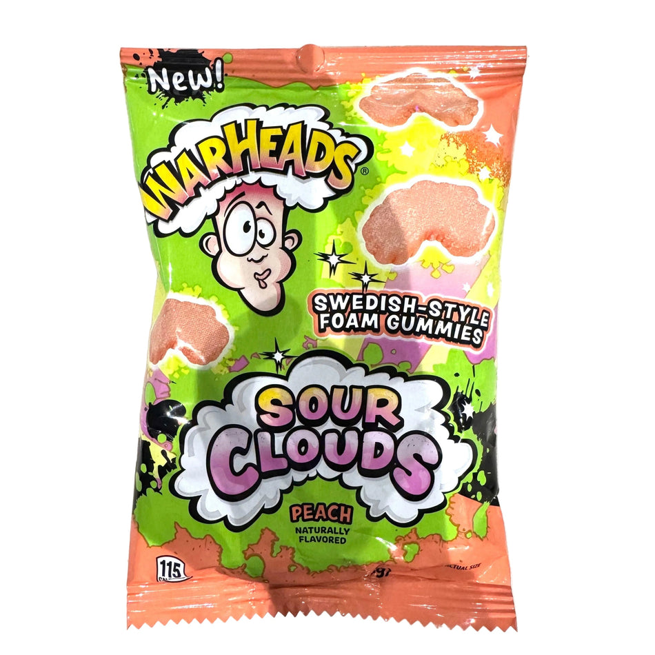 Warheads Sour Clouds Peach-85g Impact Confections 