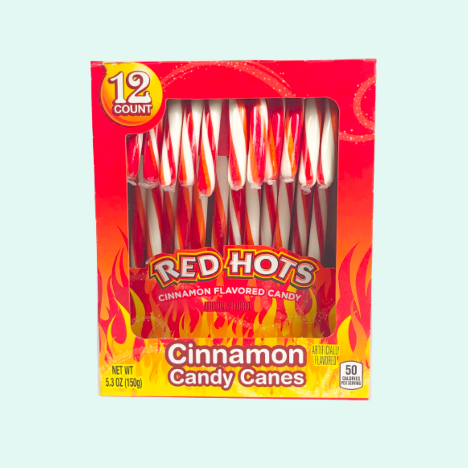 Brach's Red Hots Cinnamon Flavored Candy Canes