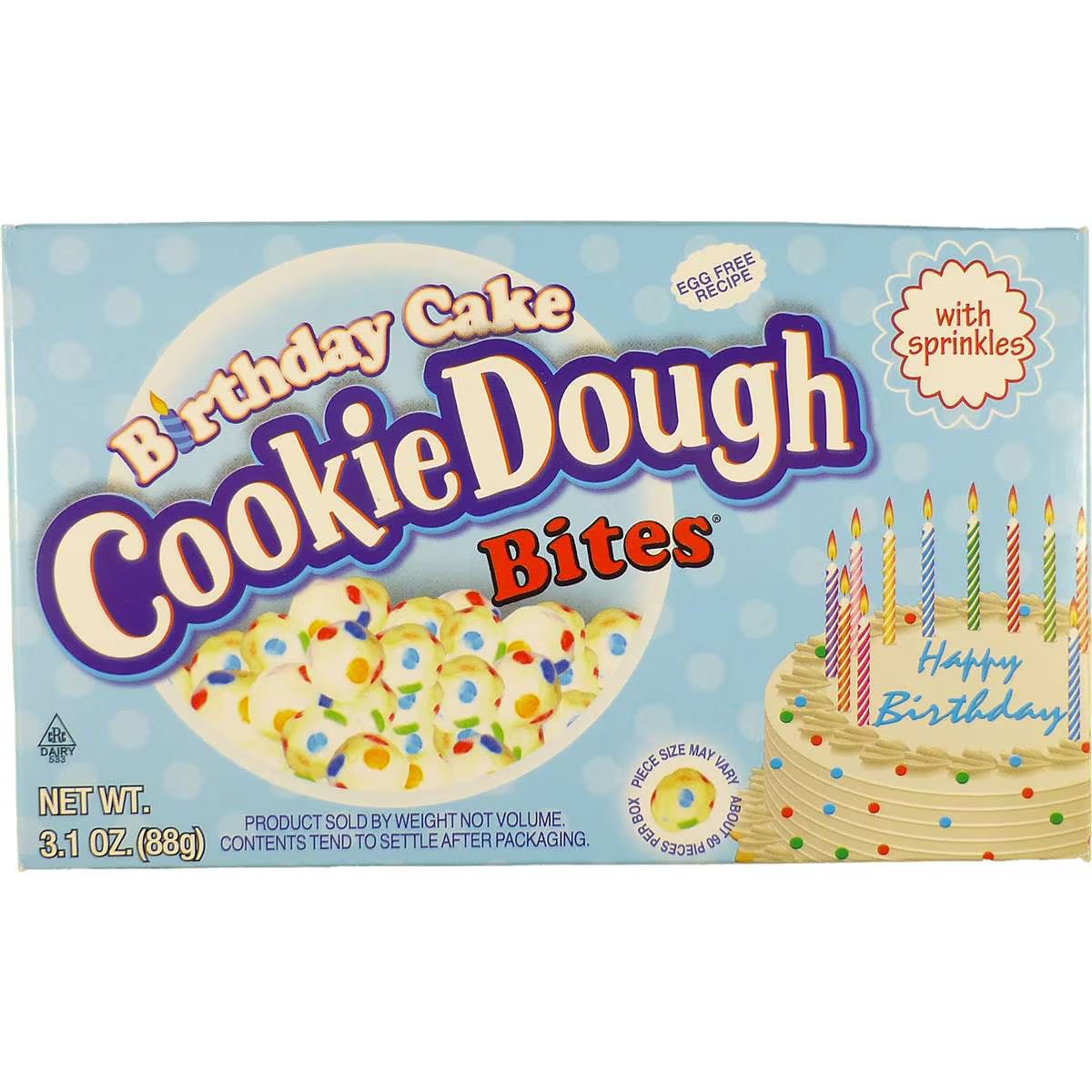 Cookie Dough Bites - Birthday Cake (88g) Candy Paradise 