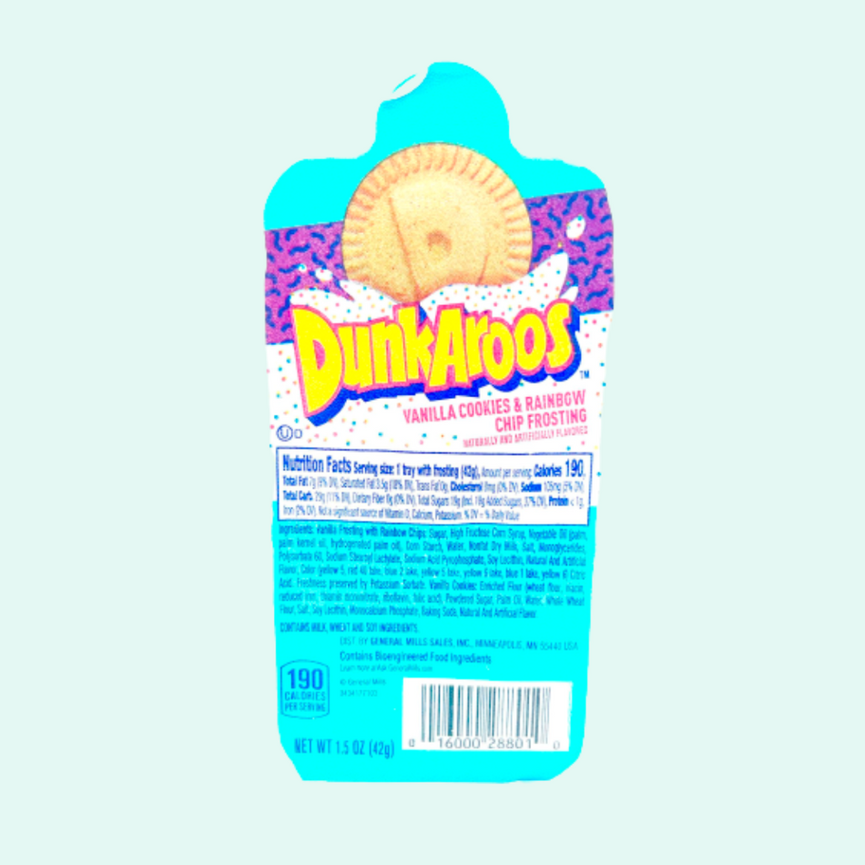 Dunkaroos Vanilla Cookies & Rainbow Chip Frosting
