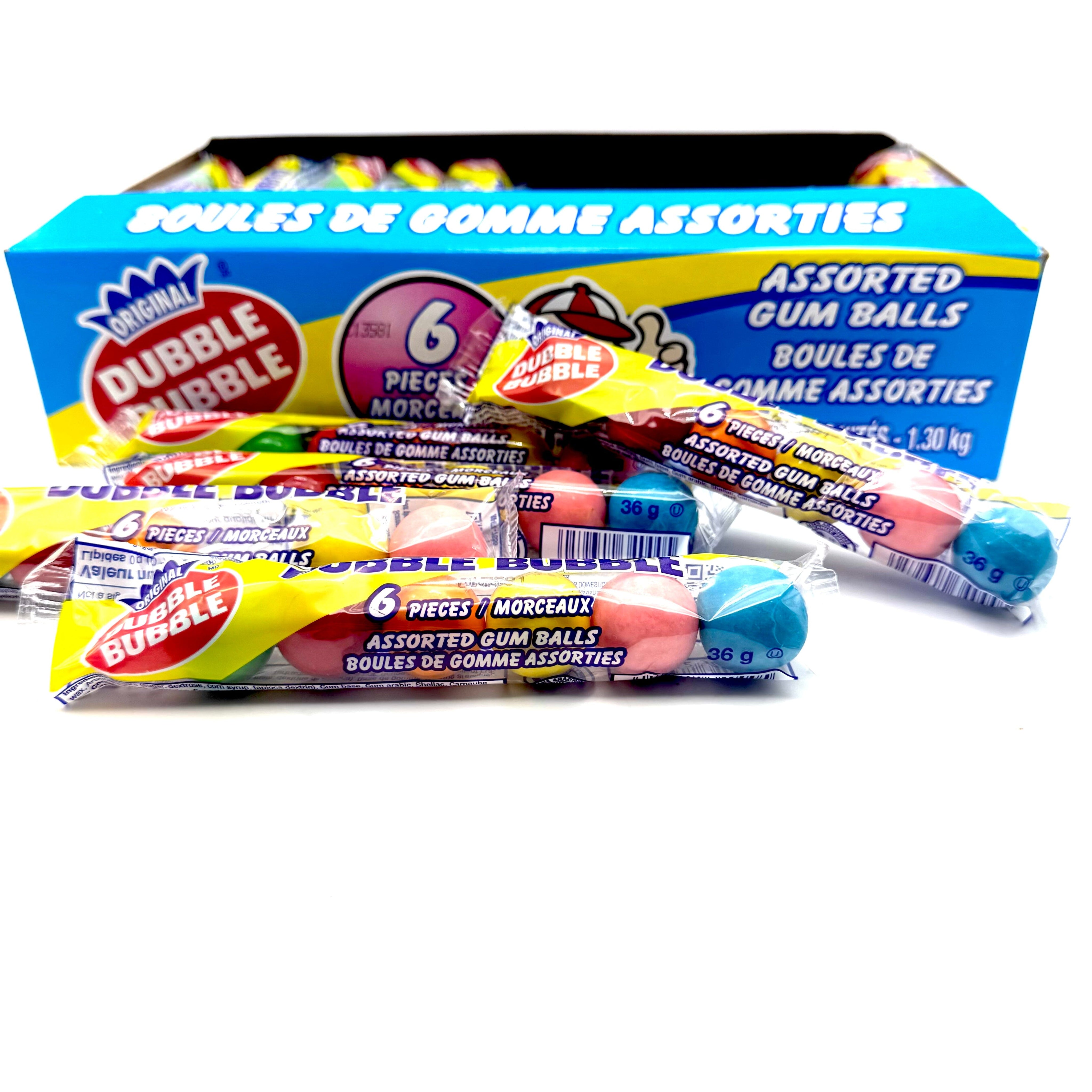 Dubble Bubble Gum Balls assorted flavours Candy Paradise 