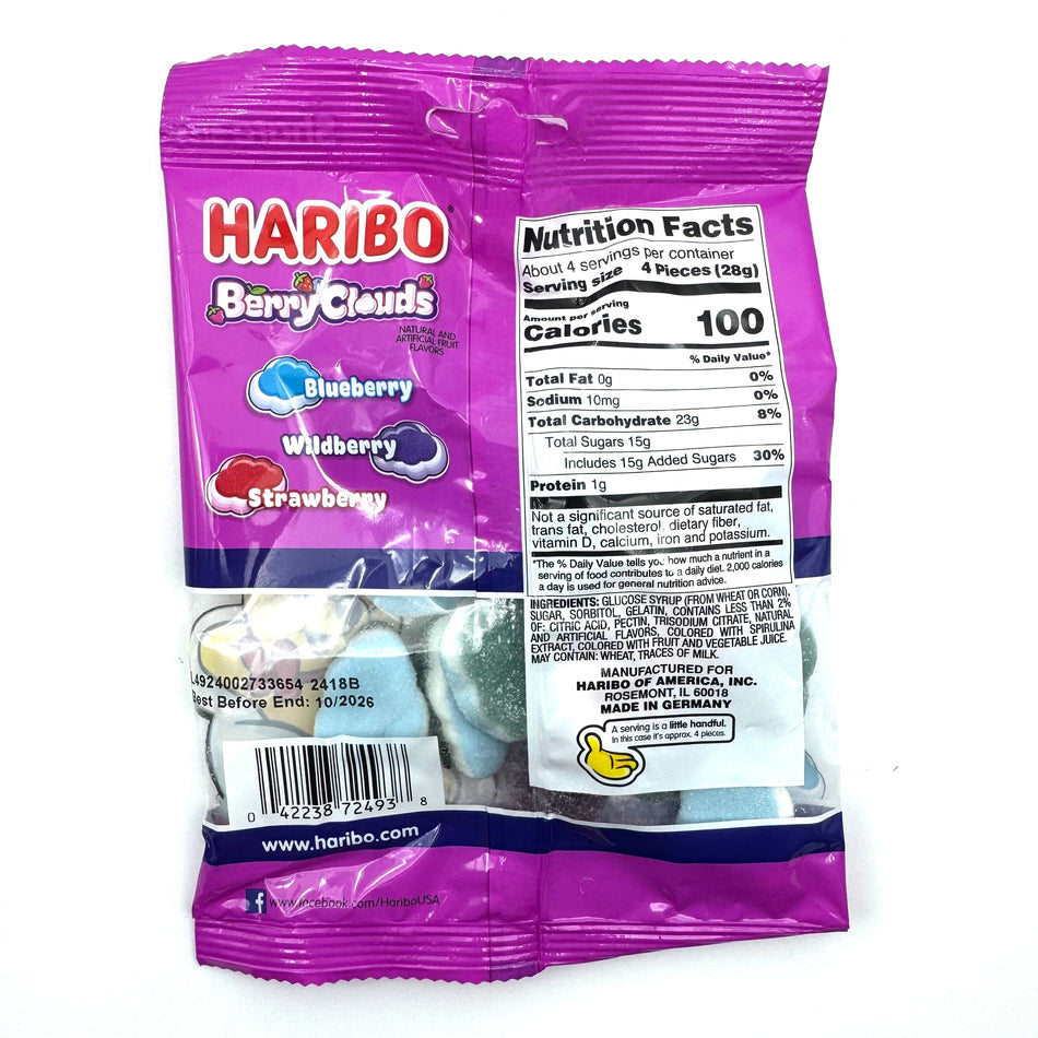 Haribo Berry Clouds -117g Candy Paradise 