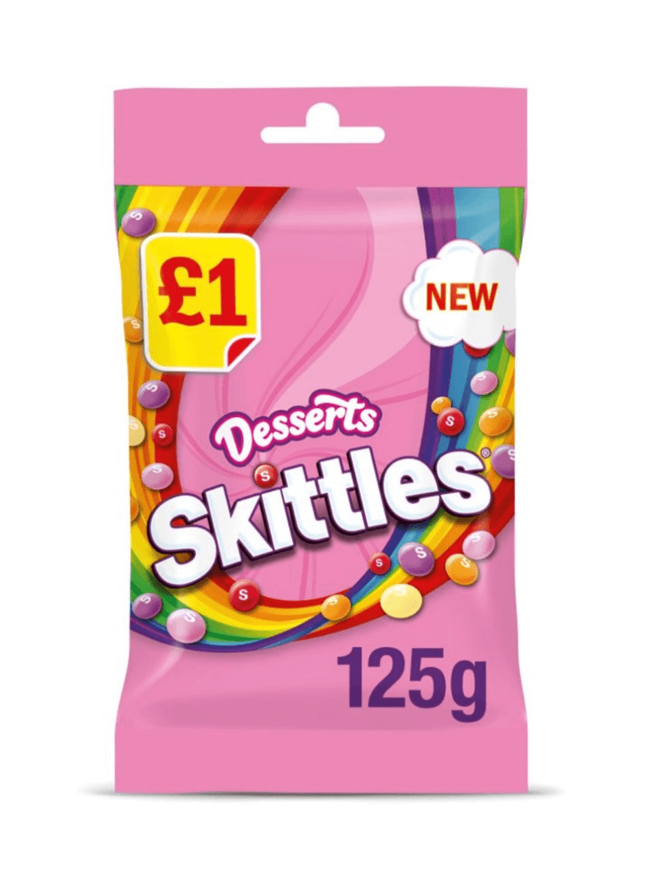 Skittles Desserts UK -125g Candy Mars Wrigley Confectionery 