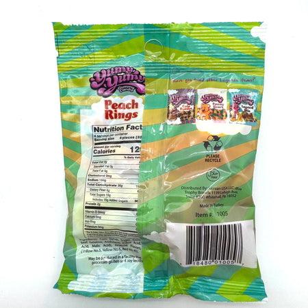 Yummy Yummy Gummy Candy Peach Rings Candy Paradise 