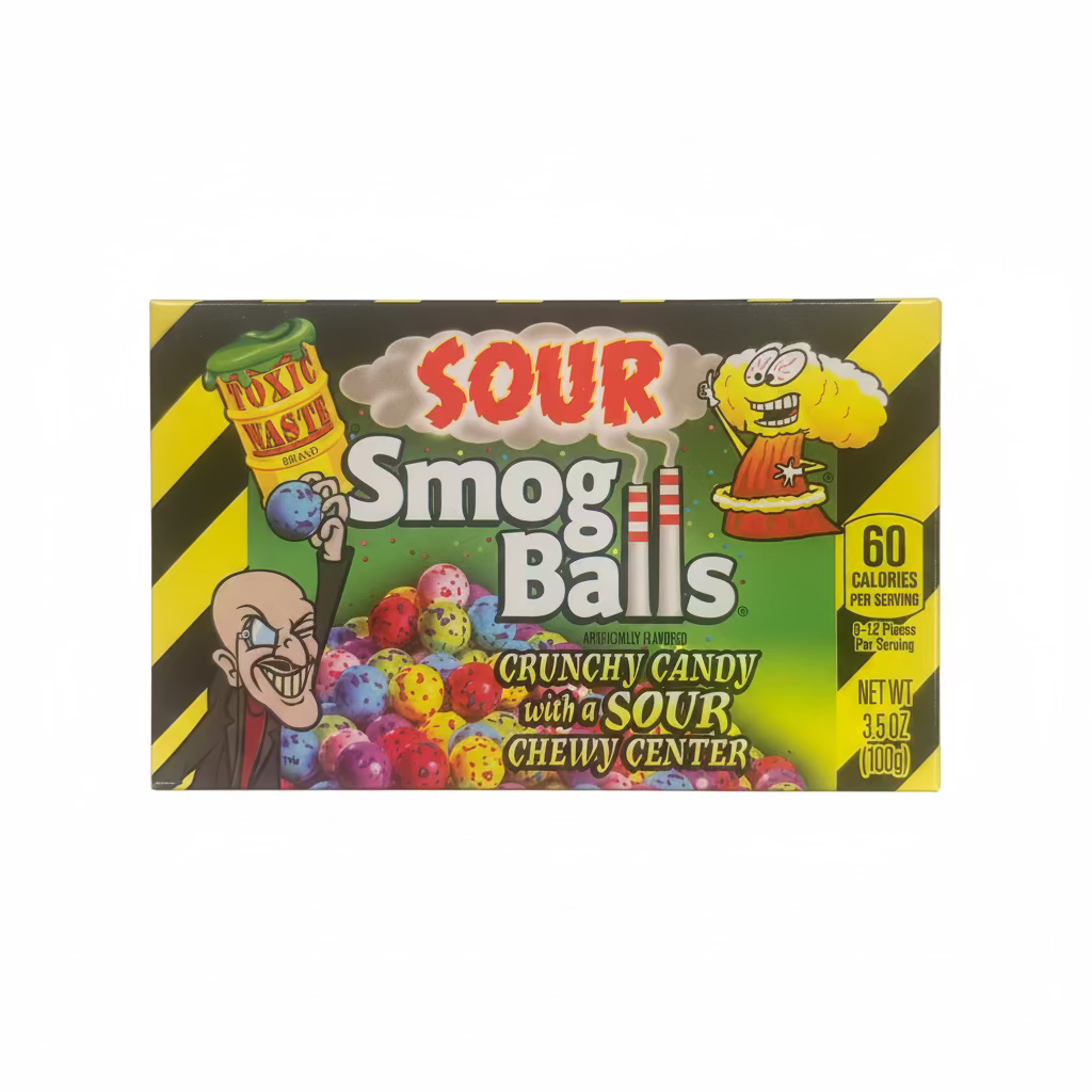 Toxic Waste Sour Smog Balls - 100g Candy Dynamics 