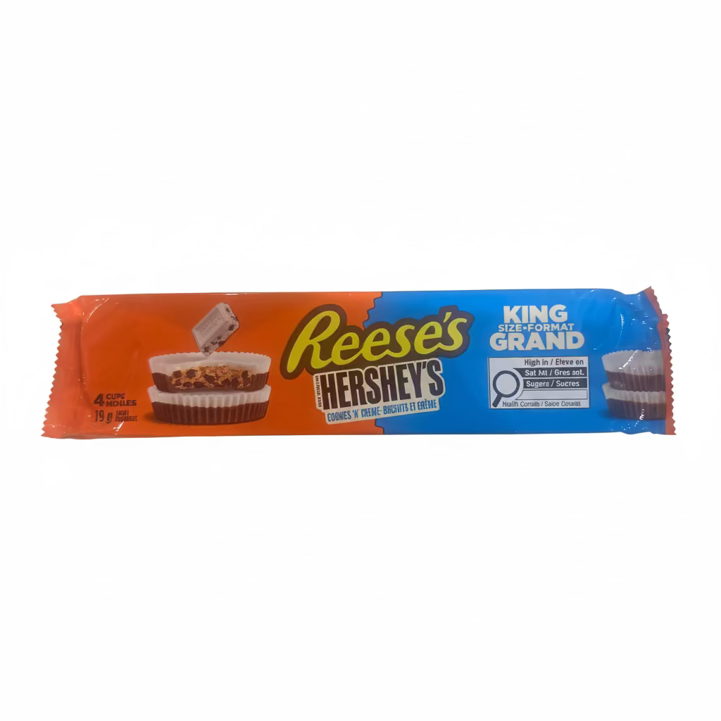 Reese's Hershey’s Cookies ‘N’ Creme Cups (King Size, 4 cups) - 79g Chocolate HERSHEY'S 