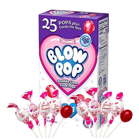 Charms Blow Pop Valentine's Day Friendship Exchange Kit -25 pops Candy Charms 