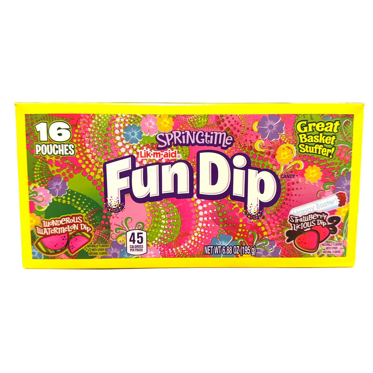 Fun Dip Springtime Watermelon/Strawberry Flavours 16 pouches Ferrara Candy Company 