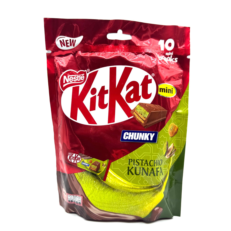 Kit Kat Chunky Pistachio Kunafa Mini -166g Chocolate Candy Paradise 