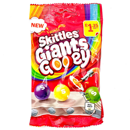 Skittles Giant Gooey (UK) - 109g Candy Mars Wrigley Confectionery 