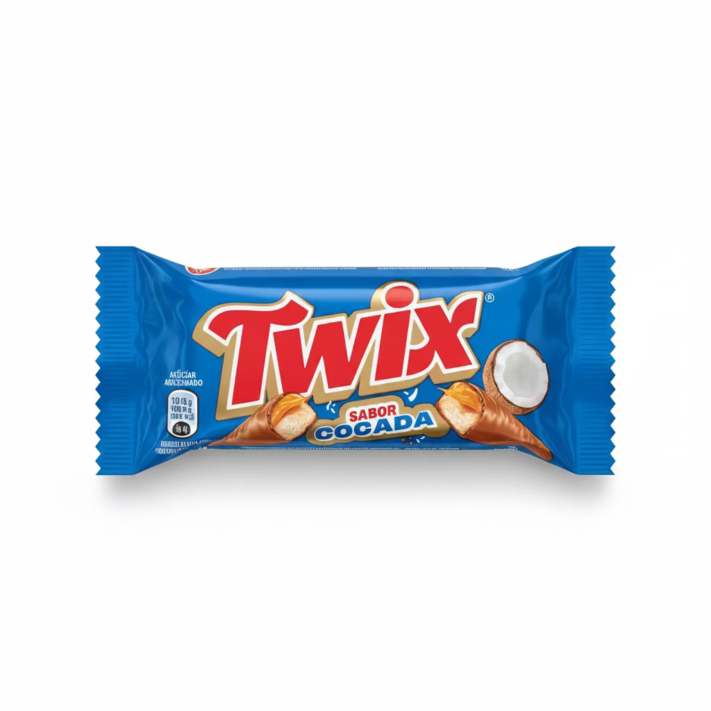Twix Sabor Cocada (Brazil) - 40g Chocolate Mars Wrigley Confectionery 