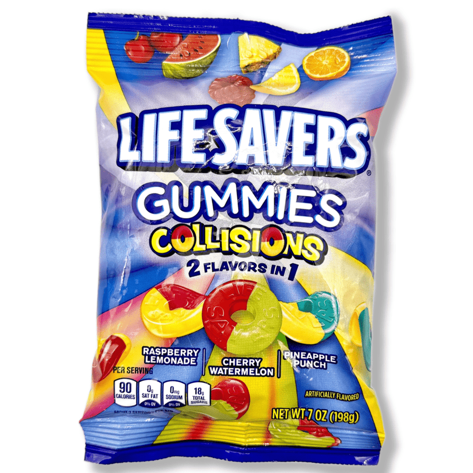 Lifesavers Gummies Collisions - 7oz Candy Mars Wrigley Confectionery 