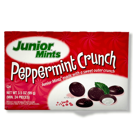 Junior Mints Peppermint Crunch Theatre Pack - 3.5oz Candy Tootsie Roll Industries 