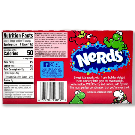 Nerds Candy Frosty Theater Box - 5oz Candy Ferrara Candy Company 