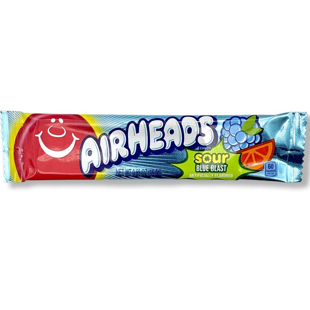 Airheads Sour Blue Blast - 0.55oz Candy Perfetti Van Melle Inc. 