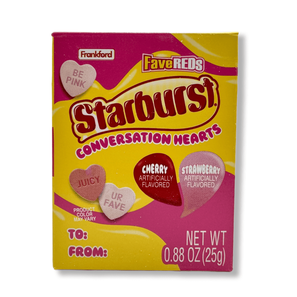 Starburst Conversation Hearts - 25g Candy Frankford Candy 